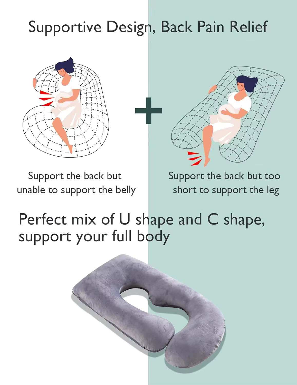 BumpSnuggle™ Maternity Pillow